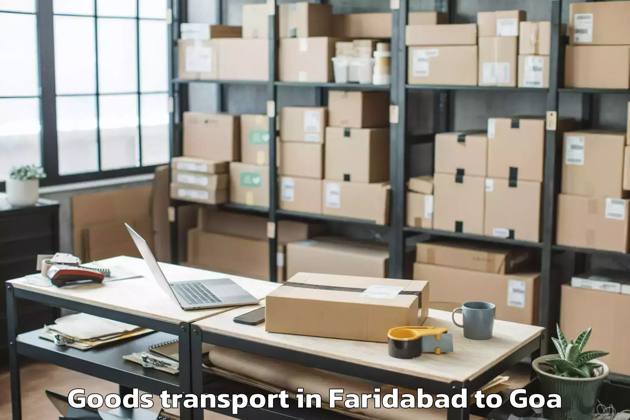 Book Faridabad to Chandor Goods Transport